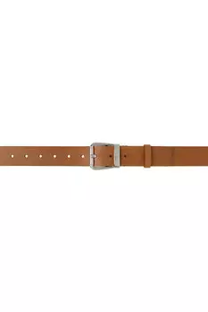 Овощной кожаный ремень Mm6 Maison Margiela, цвет cuoio