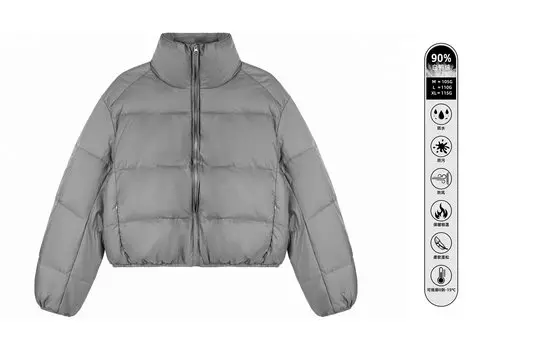 OWOX Женский пуховик, Черный