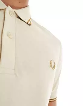 Овсяная рубашка-поло с двумя кончиками Fred Perry