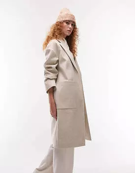 Овсяное пальто Topshop Chuck