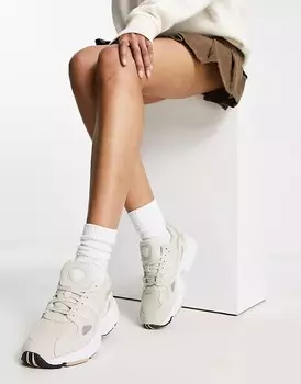 Овсяные кроссовки adidas Originals Falcon, бежевый