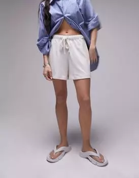 Овсяные шорты для бега из натурального джерси Topshop