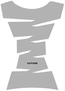 Накладка на топливный бак мотоцикла Oxford Jagged, серебристый