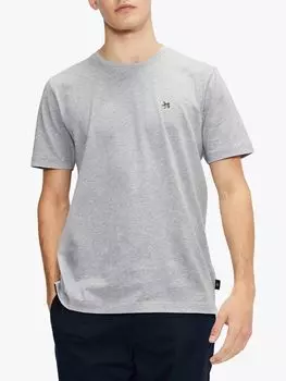 Оксфордская футболка с круглым вырезом Ted Baker, серый свет