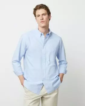 Оксфордская мужская рубашка классического кроя Dustin, светло-синий