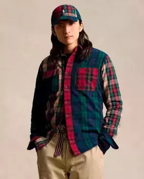 Оксфордская мужская рубашка классического кроя Polo Ralph Lauren, мультиколор