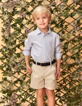 Оксфордская полосатая рубашка для мальчиков Gocco, голубой