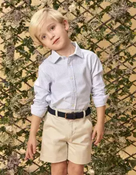 Оксфордская полосатая рубашка для мальчиков Gocco, белый