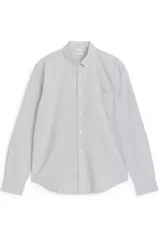Оксфордская рубашка Arket, серый