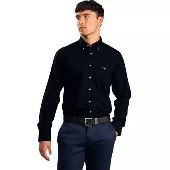 Оксфордская рубашка Gant, черный