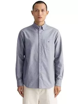 Оксфордская рубашка Gant, серый