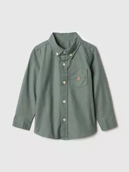 Оксфордская рубашка Gap, зеленый