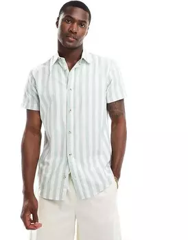 Оксфордская рубашка Jack & Jones cn 2013 в полоску Minzgr