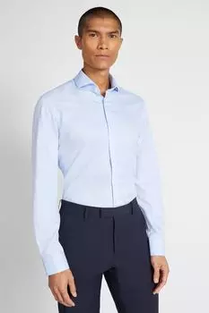 Оксфордская рубашка Moss приталенного кроя в комплект не входит MOSS, синий