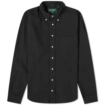 Оксфордская рубашка на пуговицах Gitman Vintage, черный