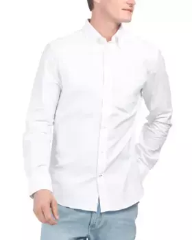 Оксфордская рубашка на пуговицах с длинными рукавами Nautica, белый