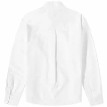 Оксфордская рубашка на пуговицах с сердцем AMI Paris, белый