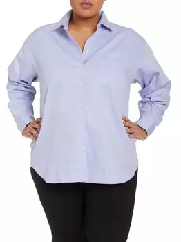 Оксфордская рубашка Pari Passu, синий