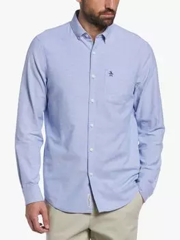 Оксфордская рубашка с длинным рукавом Original Penguin, ампаро синий