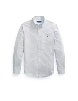 Оксфордская рубашка с длинными рукавами на пуговицах Ralph Lauren, цвет Blue White
