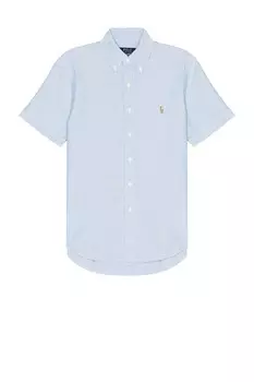 Оксфордская рубашка с коротким рукавом Polo Ralph Lauren, цвет BSR Blue