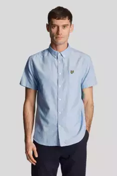 Оксфордская Рубашка С Коротким Рукавом Синяя Debenhams, синий