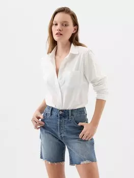 Оксфордская рубашка с логотипом Gap, белый
