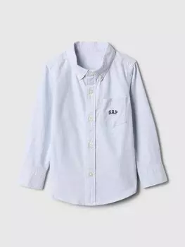 Оксфордская рубашка с логотипом Gap, синий
