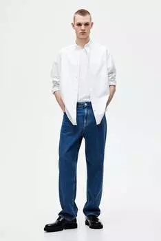 Оксфордская рубашка стандартного кроя H&M, белый