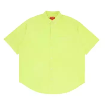 Оксфордская рубашка свободного кроя Supreme с короткими рукавами, Ярко-зеленый