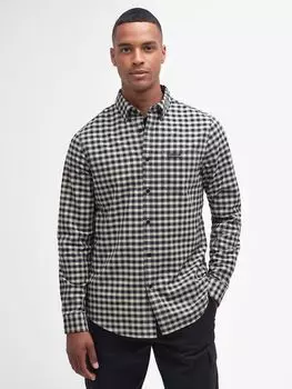 Оксфордская рубашка Theo International Barbour, серый/мульти