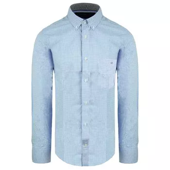 Оксфордская рубашка в клетку цвета Eden Park, синий