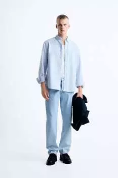 Оксфордская рубашка ZARA, белый