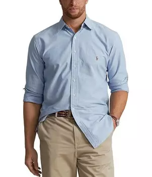 Оксфордская спортивная рубашка классического кроя Polo Ralph Lauren Big & Tall, синий