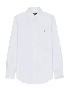 Оксфордская спортивная рубашка Polo Ralph Lauren, цвет Blue & White Stripe