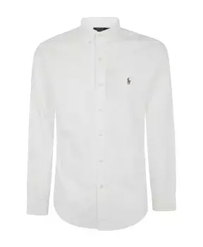 Оксфордская спортивная рубашка с длинными рукавами Polo Ralph Lauren, белый