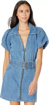 Оксфордское мини-платье Show Me Your Mumu, цвет Stormy Blue