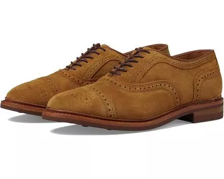 Оксфорды Allen Edmonds Strandmok Cap Toes, цвет Wheat Suede