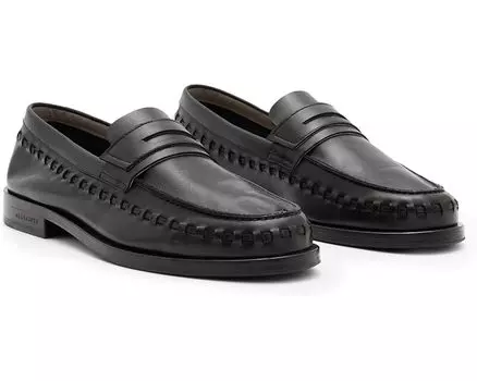 Оксфорды AllSaints Sammy Leather Loafer, черный