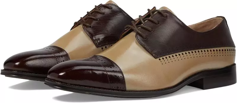 Оксфорды Cabot Cap Toe Oxford Stacy Adams, цвет Brown Multi