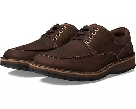 Оксфорды Clarks Gravelle Low, цвет Dark Brown Nubuck