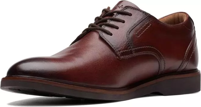 Оксфорды Clarks Malwood Lace, цвет Brown Leather