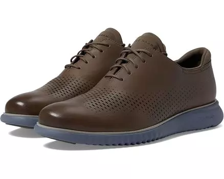 Оксфорды Cole Haan 2.Zerogrand Laser Wing Tip Oxford Lined, цвет Morel/Folkstone Gray