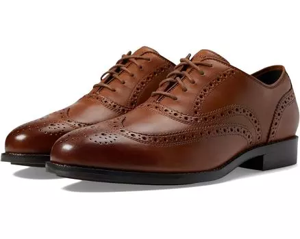 Оксфорды Cole Haan Broadway Wing Tip, цвет British Tan Dark Chocolate
