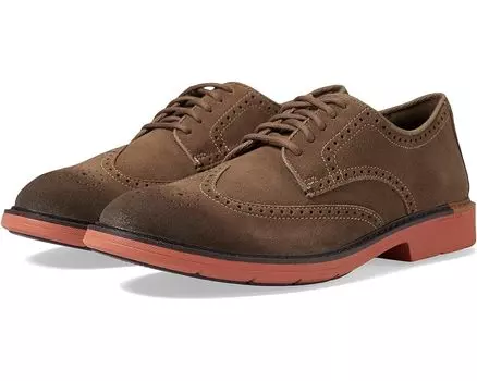 Оксфорды Cole Haan Go-To Wing, цвет Truffle Suede/Dark Chocolate/Redwood