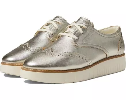 Оксфорды Cole Haan Grand City Platform Oxford, цвет Soft Gold Talca/Ivory