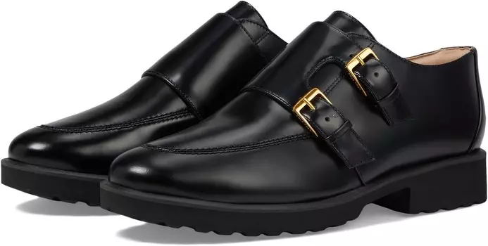 Оксфорды Cole Haan Greenwich Monk Strap Oxford, цвет Black Leather