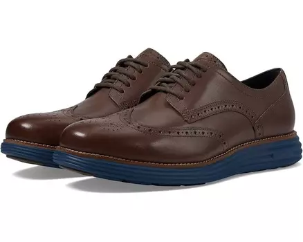 Оксфорды Cole Haan Original Grand Remastered Wing Tip, цвет Lava/Blueberry
