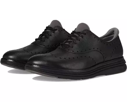 Оксфорды Cole Haan Original Grand Ultra Wingtip Oxford, цвет Black/Black/Pavement Waterproof