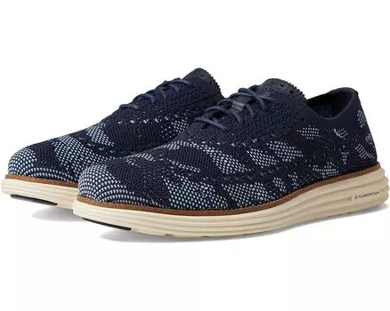 Оксфорды Cole Haan Originalgrand Remastered Stitchlite Longwing, цвет Navy Blazer Camo/Egret